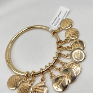 Pulseira 10 mandamentos banho de ouro 18k