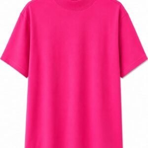 T-shirt gola alta PINK ( M, GG )