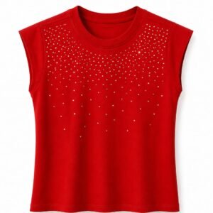 T-Shirt c/ap strass (P)