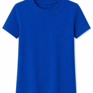 T-SHIRT CANELADA AZUL ROYAL (P, G, GG)