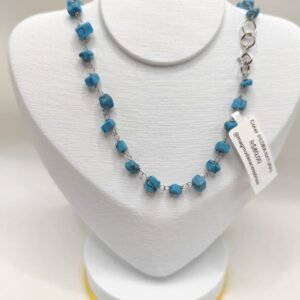 CHOKER PEDRA NATURAL ( TURQUESA)