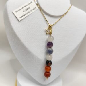 COLAR PEDRA NATURAL CHAKRAS